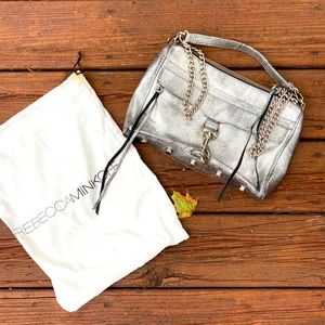 Rebecca Minkoff MAC bag in silver leather